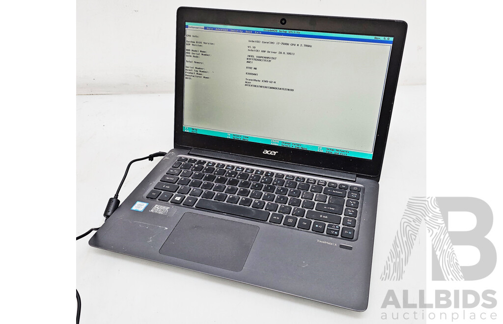 Acer TravelMate (TMX349-G2-M-78JE) Intel Core I7 (7500U) 2.70GHz-3.50GHz 2-Core CPU 14-Inch Laptop