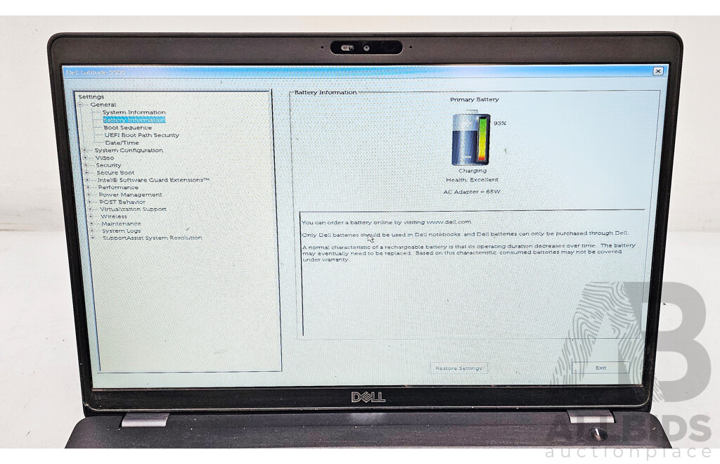Dell Latitude 5500 Intel Core I5 (8265U) 1.60GHz-3.90GHz 4-Core CPU 15.6-Inch Laptop