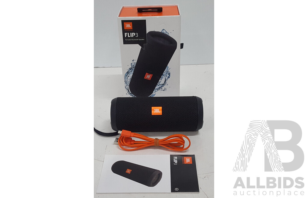 JBL Flip 3 Splashproof Portable Bluetooth Speaker