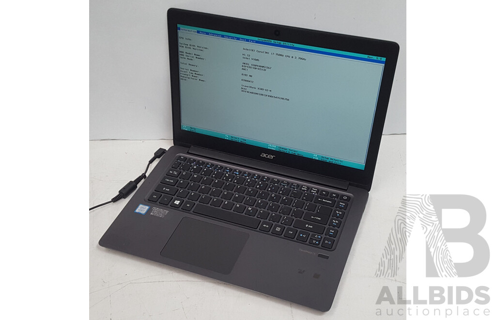 Acer TravelMate (TMX349-G2-M-78JE) Intel Core i7 (7500U) 2.70GHz-3.50GHz 2-Core CPU 14-Inch Laptop