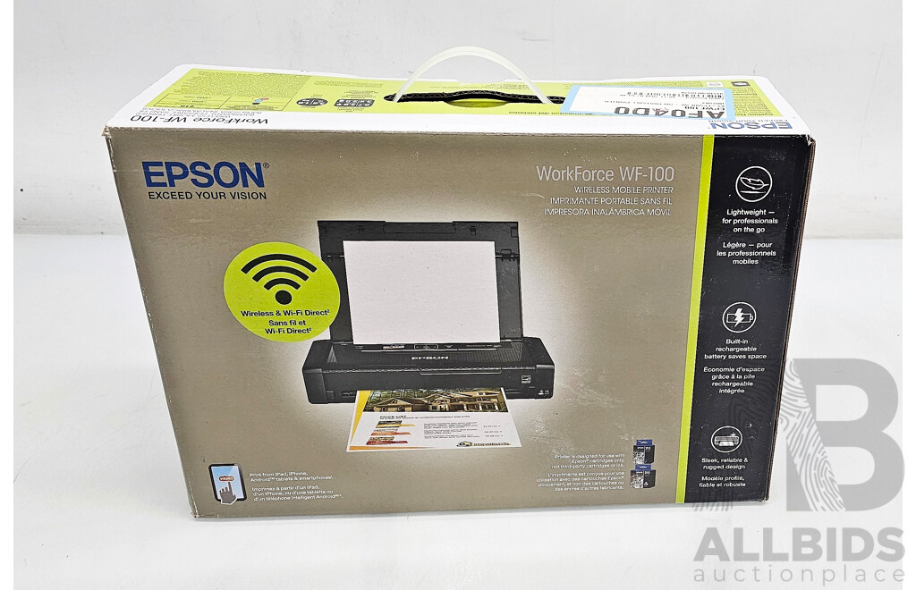 Epson (WF-100) WorkForce Portable Inkjet Printer