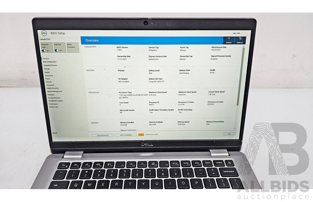 Dell Latitude 5320 11th Gen Intel Core i5 (1135G7) 2.40GHz-4.20GHz 4-Core CPU 13.3-Inch FHD Laptop