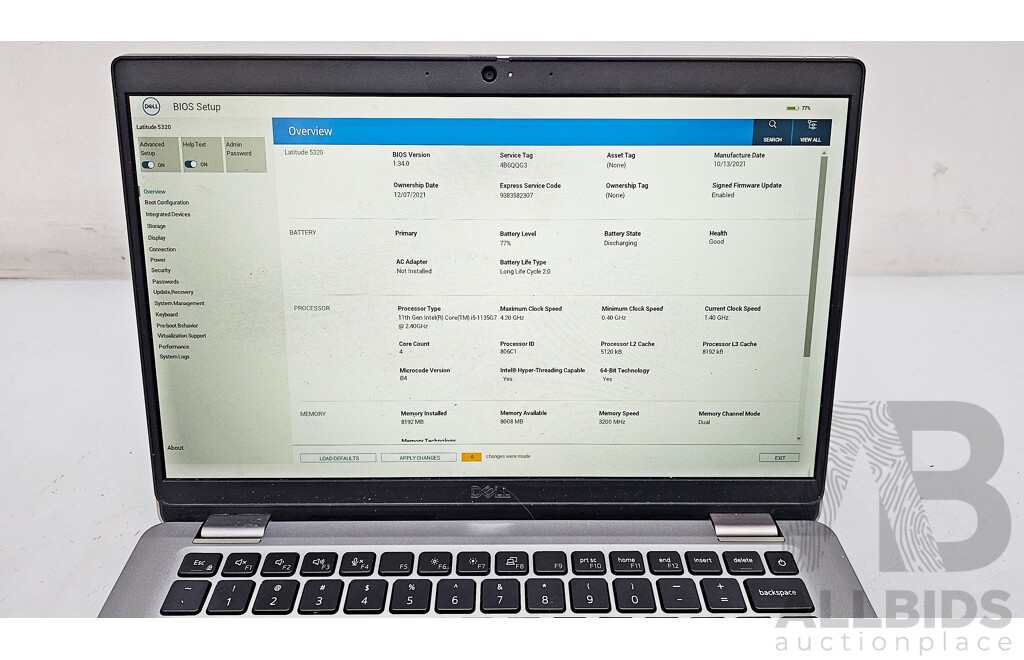 Dell Latitude 5320 11th Gen Intel Core i5 (1135G7) 2.40GHz-4.20GHz 4-Core CPU 13.3-Inch FHD Laptop