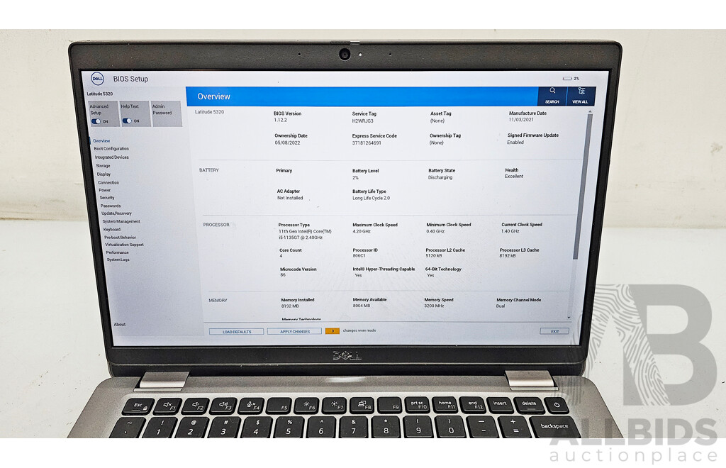 Dell Latitude 5320 11th Gen Intel Core i5 (1135G7) 2.40GHz-4.20GHz 4-Core CPU 13.3-Inch FHD Laptop