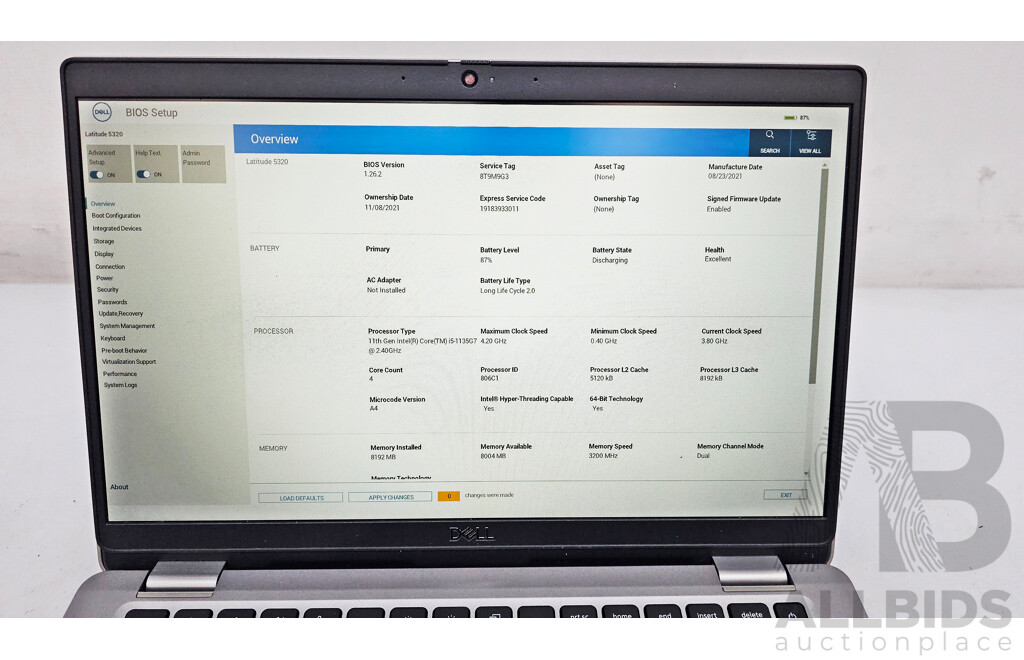 Dell Latitude 5320 11th Gen Intel Core i5 (1135G7) 2.40GHz-4.20GHz 4-Core CPU 13.3-Inch FHD Laptop