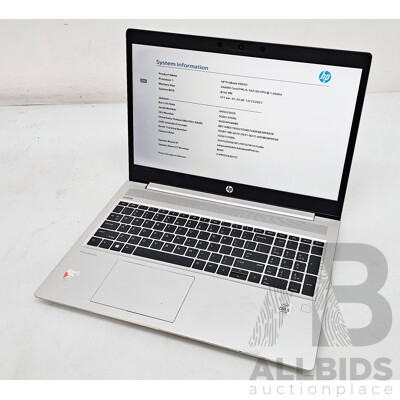 HP ProBook 450 G7 Intel Core I5 (10210U) 1.60GHz - 4.20GHz 4-Core CPU 15.6-Inch Laptop