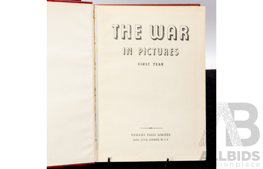 The War in Pictures, Odmas Press, London, Volumes 1 to 6, Embossed Hardcovers