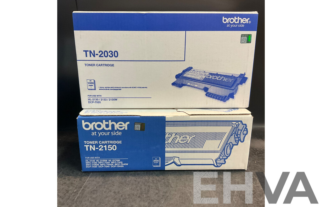 BROTHER TN-2030 & TN2150 Toner Cartridge - Lot of 2 - Brand New