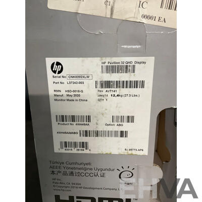 HP Pavilion 32 QHD 80cm LED Display