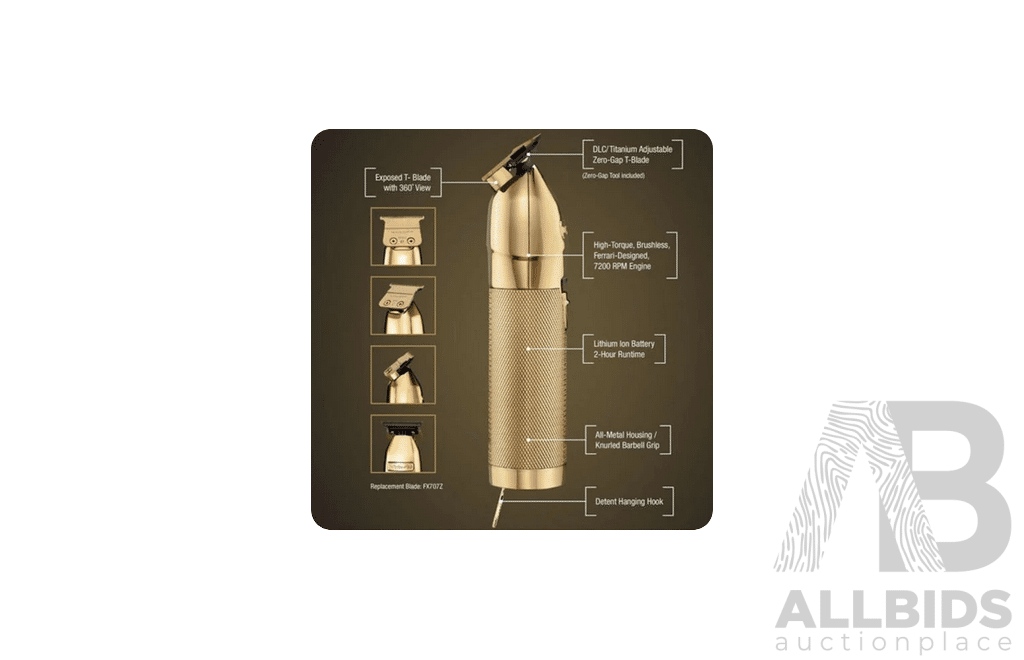 BABYLISS GoldFX Skeleton Lithium Hair Trimmer