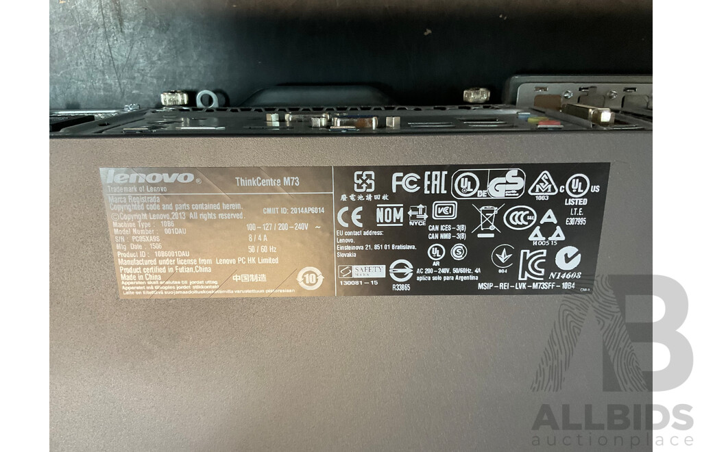 LENOVO ThinkCentre M73 Small Form Factor Decktop PC with Accessories