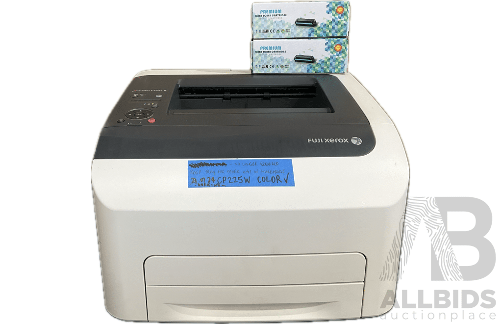 FUJI XEROX DocuPrint CP225w Wireless Color Laser Printer with 2 Laser Toner Cartridge ( Yellow & Magenta)