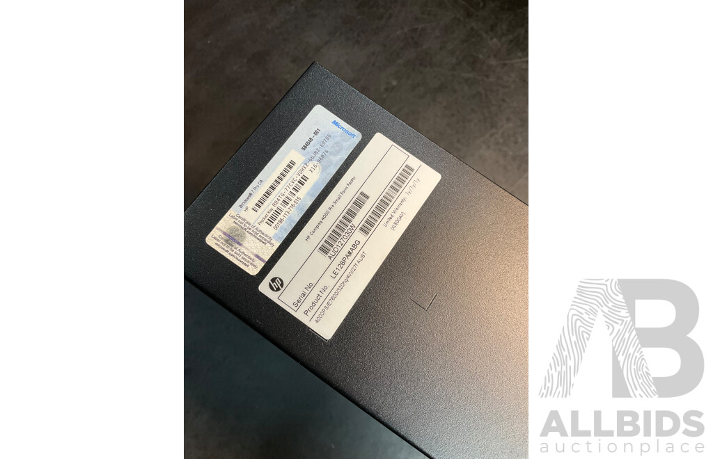 HP Compaq 4000 Small Form Factor Desktop Pc