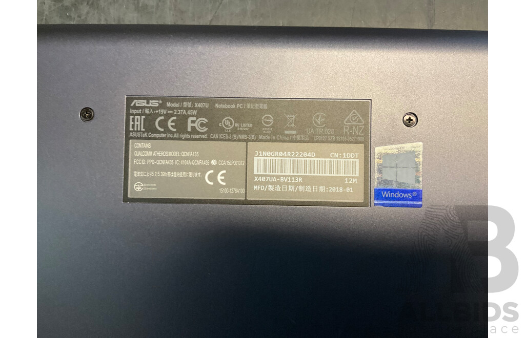 ASUS ViviBook 14 Inch Laptop (X407UA)