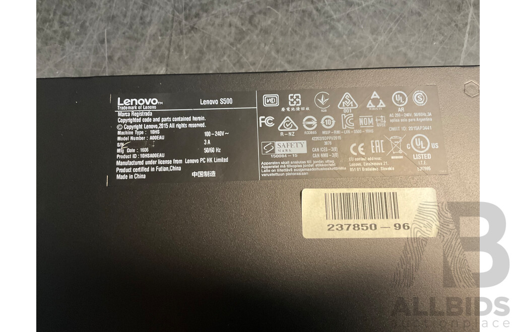 LENOVO S500 Small Form Factor  Desktop Pc with Accessories