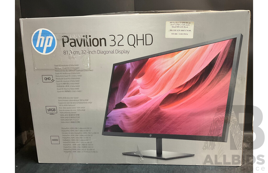 HP Pavilion 32 QHD 80cm LED Display