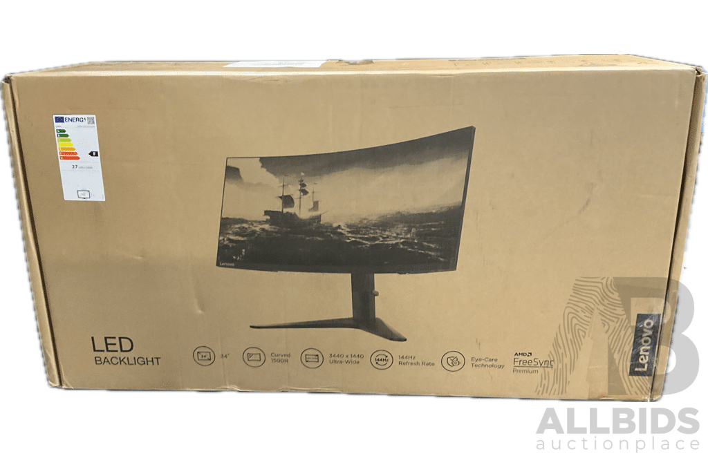 LENOVO G34w-10 34 Inch WLED Ultra Wide Curved Gaming Monitor