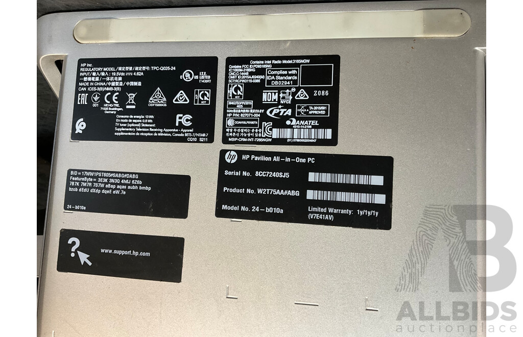 HP Pavilion All in One PC