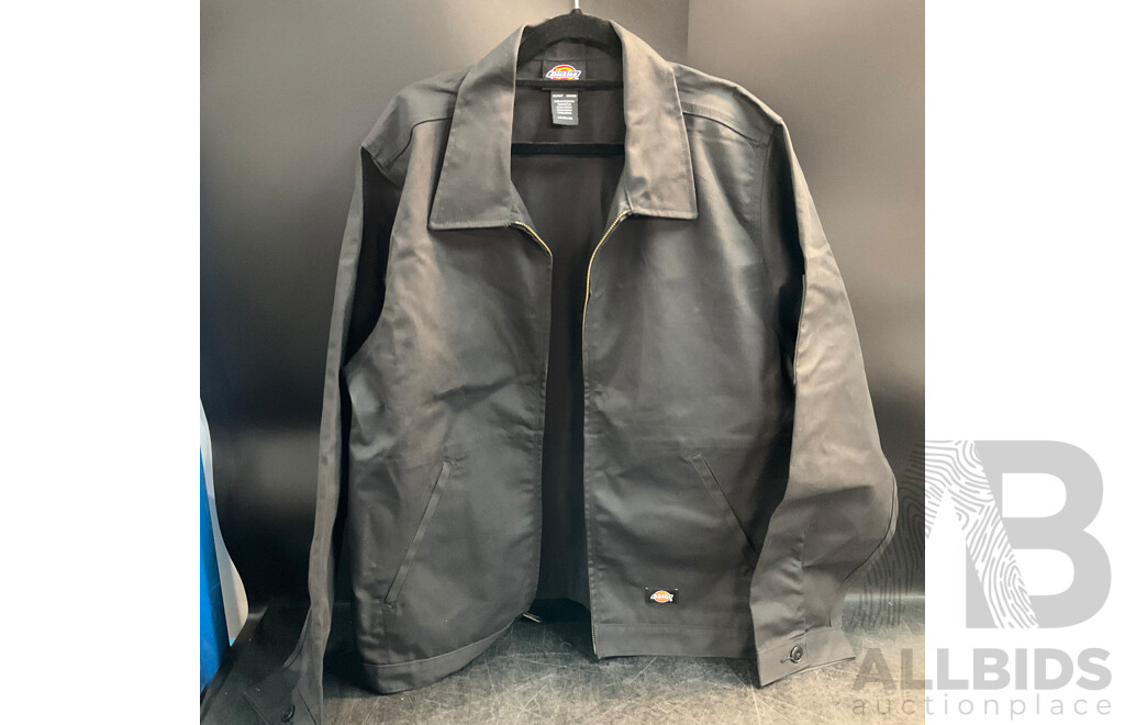 DICKIES Men's Jacket & COAST Blue Short - Size L