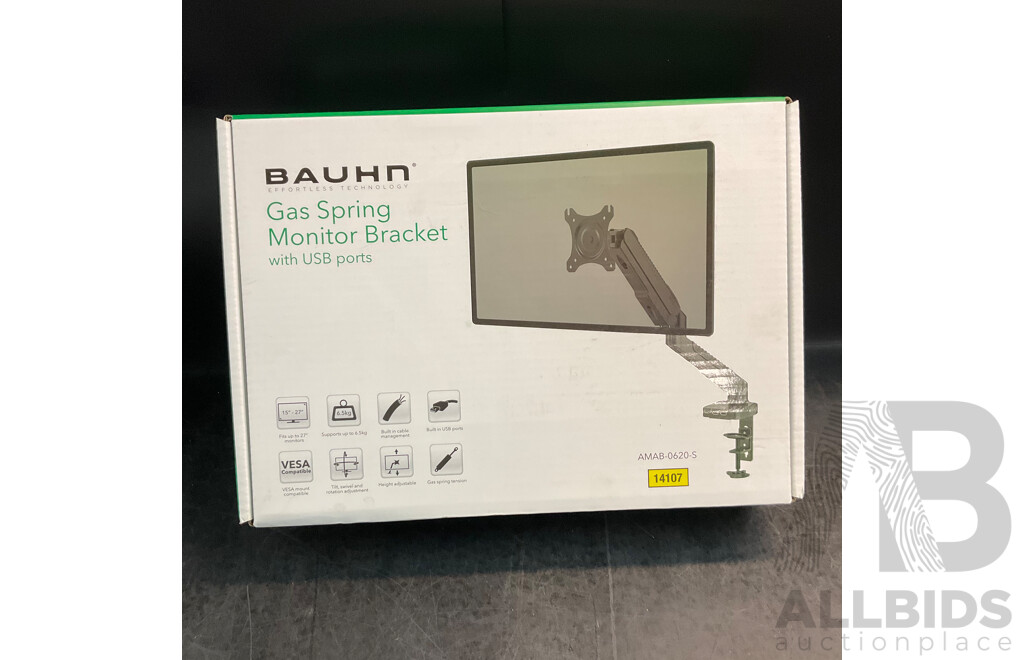 LCD Desktop Mount & BAUHN Gas Spring & Dual Monitor Bracket - Lot of 3