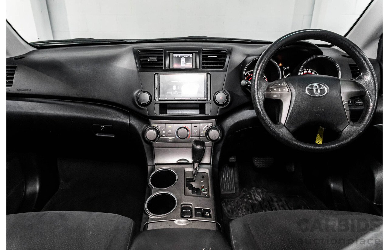 9/2009 Toyota Kluger KX-R (4x4) 7 Seat GSU45R 4d Wagon Silver Pearl V6 3.5L - 7 Seater
