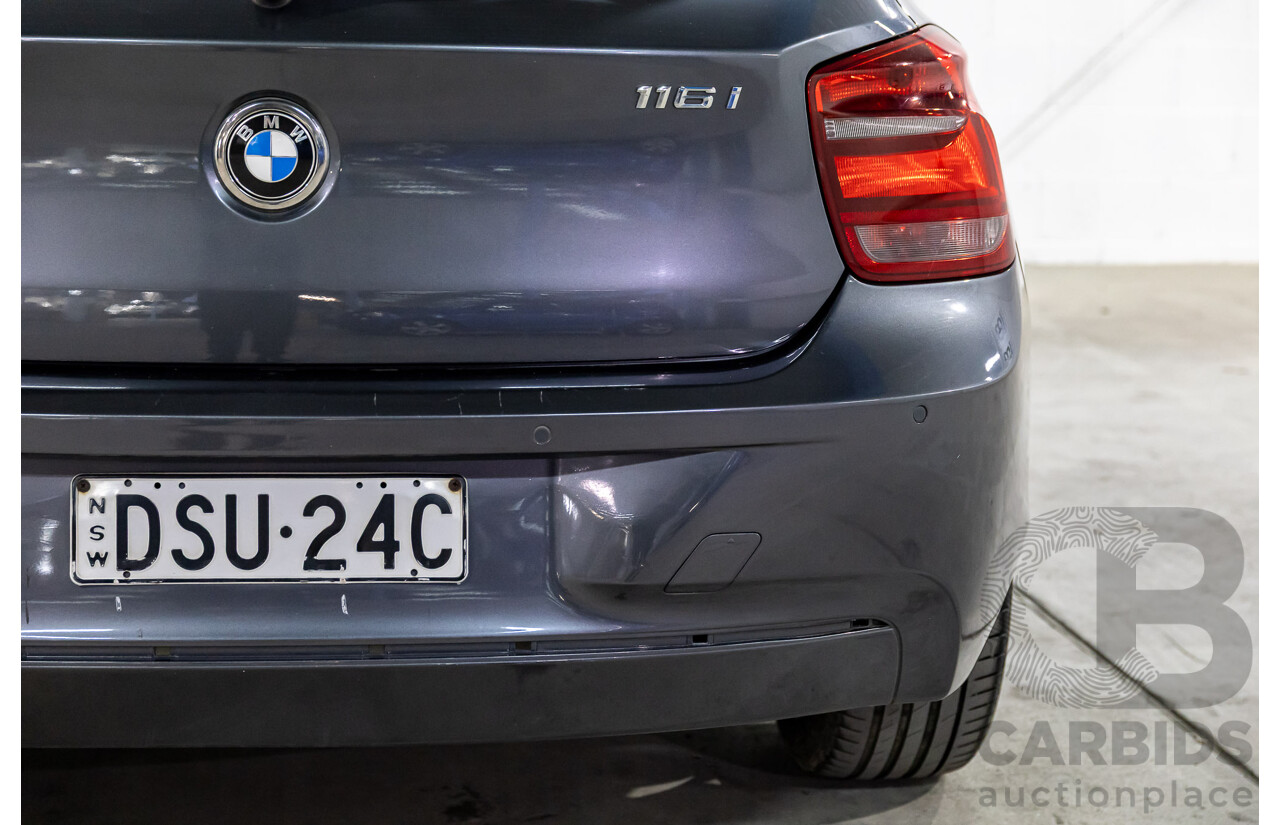 3/2014 BMW 116i Sportline F20 MY13 5d Hatchback Mineral Grey Metallic Turbo 1.6L