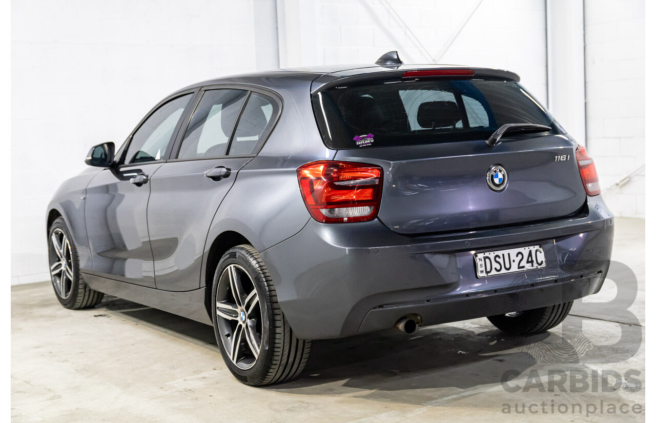 3/2014 BMW 116i Sportline F20 MY13 5d Hatchback Mineral Grey Metallic Turbo 1.6L