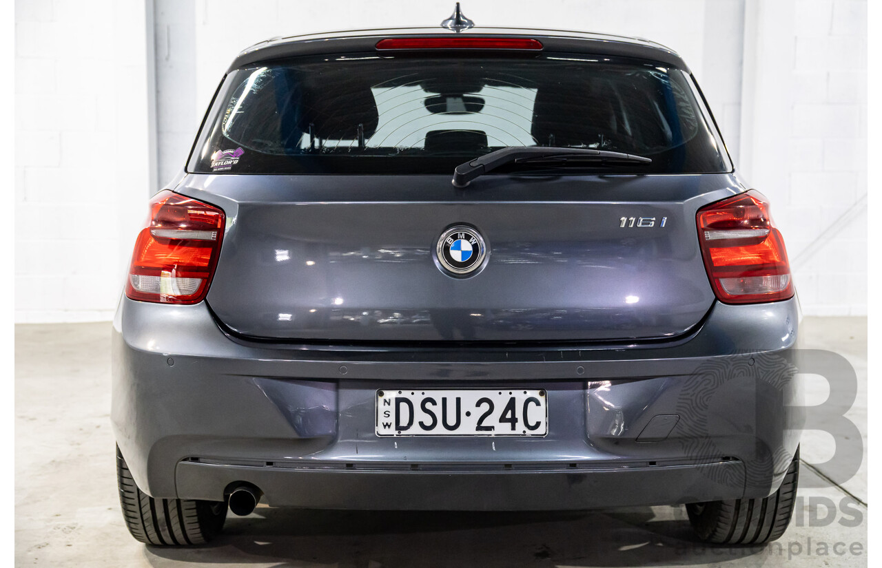 3/2014 BMW 116i Sportline F20 MY13 5d Hatchback Mineral Grey Metallic Turbo 1.6L