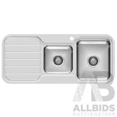Pheonix 1000 Series 1080mm RH 1 & 3/4 Bowl Topmount Sink - Brand New