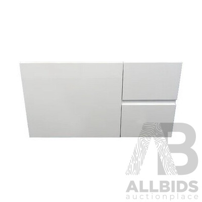 Marquis 900mm Vanity Drawer and Door Fronts -  White Gloss - Lot of Three