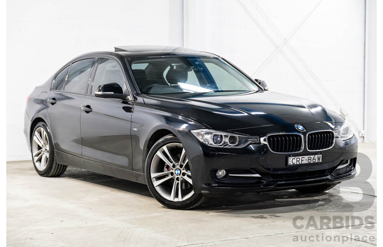 1/2013 BMW 320d Sport F30 4d Sedan Black Sapphire Metallic Turbo Diesel 2.0L