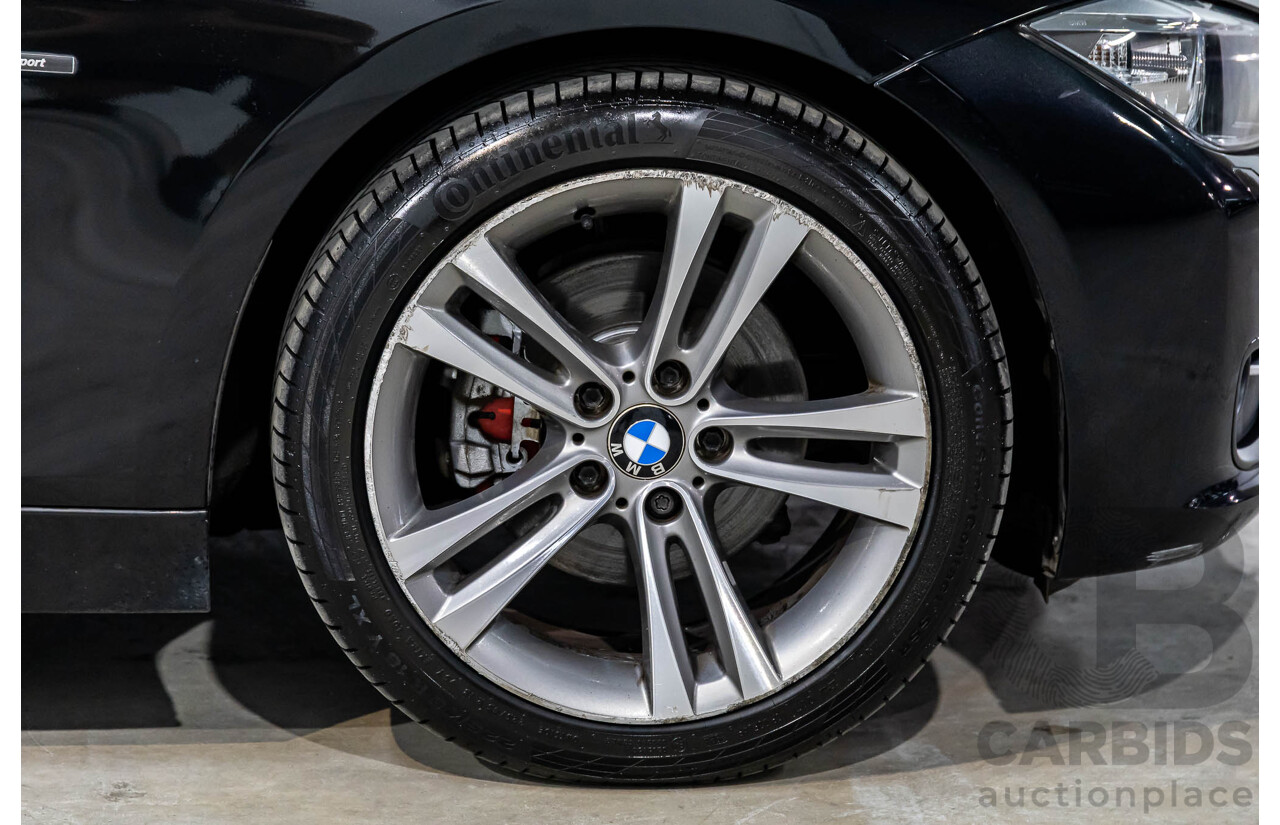 1/2013 BMW 320d Sport F30 4d Sedan Black Sapphire Metallic Turbo Diesel 2.0L