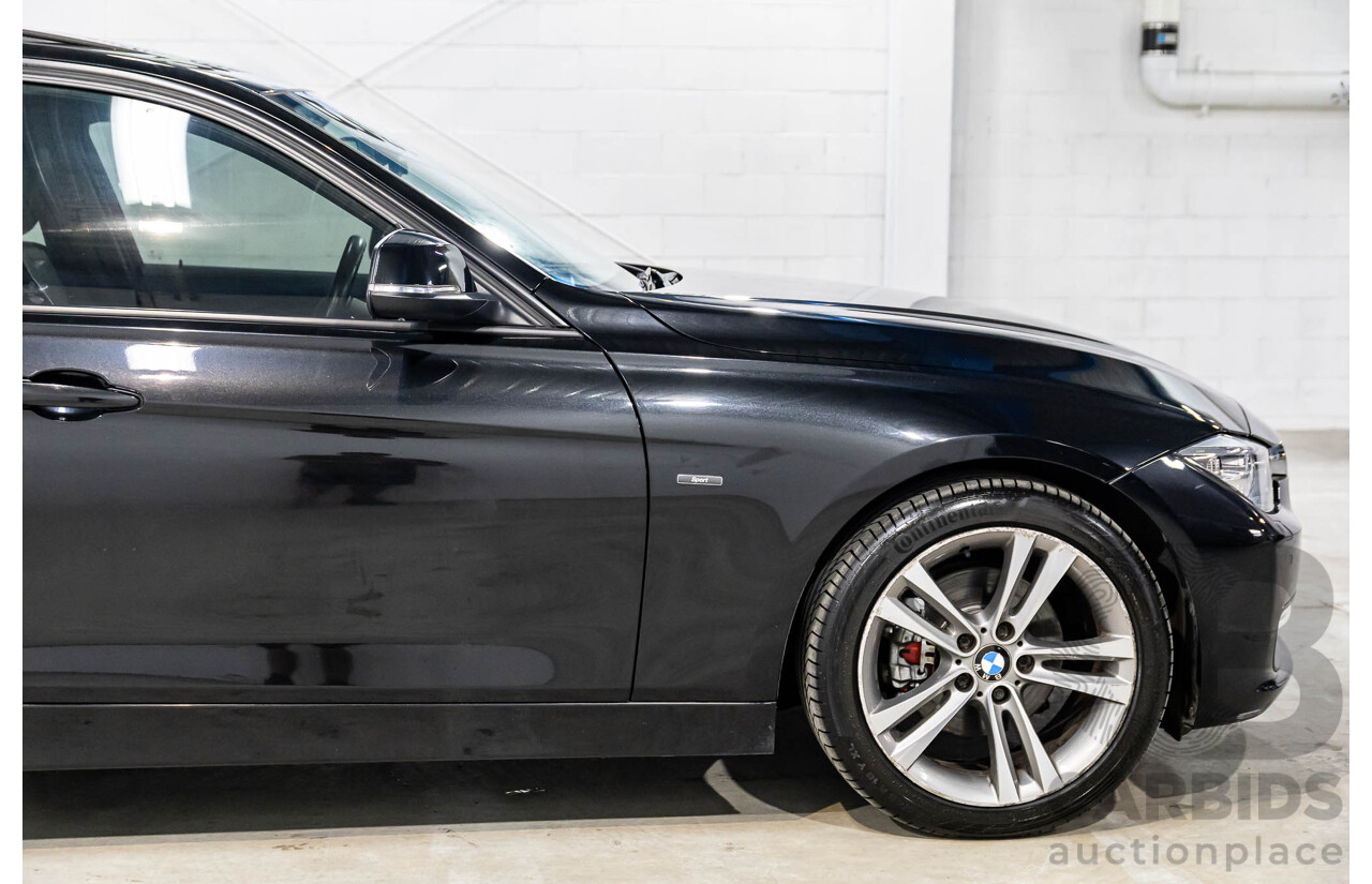 1/2013 BMW 320d Sport F30 4d Sedan Black Sapphire Metallic Turbo Diesel 2.0L