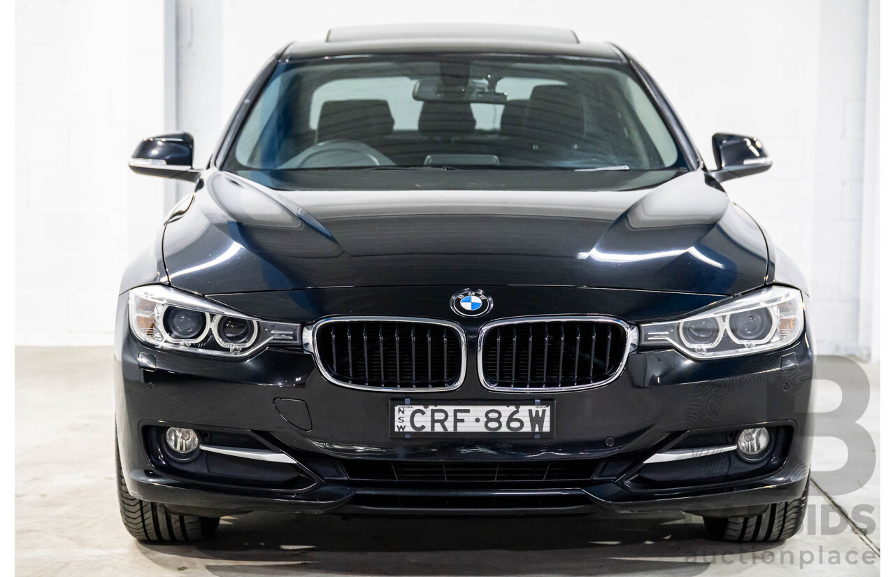 1/2013 BMW 320d Sport F30 4d Sedan Black Sapphire Metallic Turbo Diesel 2.0L