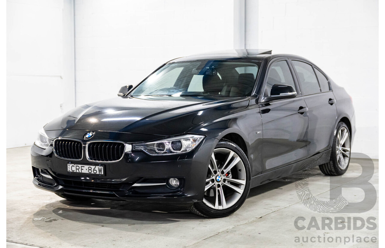 1/2013 BMW 320d Sport F30 4d Sedan Black Sapphire Metallic Turbo Diesel 2.0L