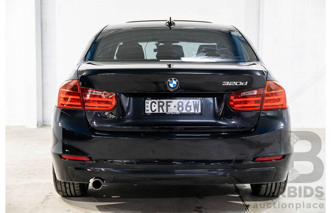 1/2013 BMW 320d Sport F30 4d Sedan Black Sapphire Metallic Turbo Diesel 2.0L