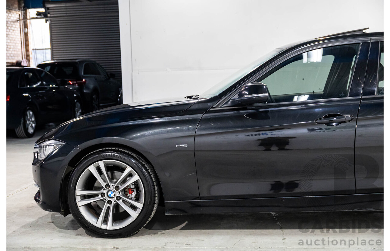 1/2013 BMW 320d Sport F30 4d Sedan Black Sapphire Metallic Turbo Diesel 2.0L