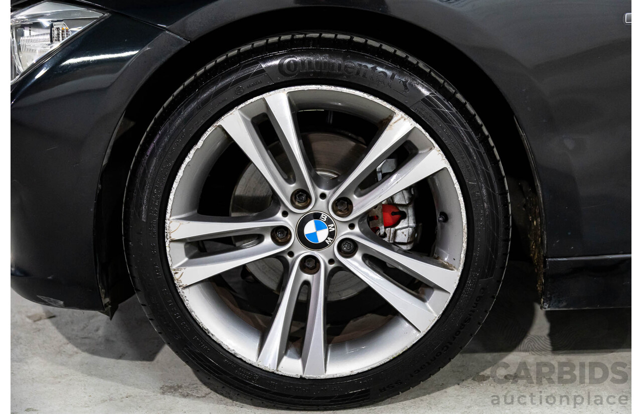 1/2013 BMW 320d Sport F30 4d Sedan Black Sapphire Metallic Turbo Diesel 2.0L