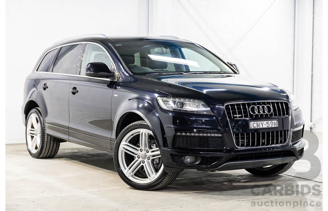 5/2013 Audi Q7 3.0 TDI Quattro (AWD) MY13 4d Wagon Orca Black Metallic Turbo Diesel 3.0L