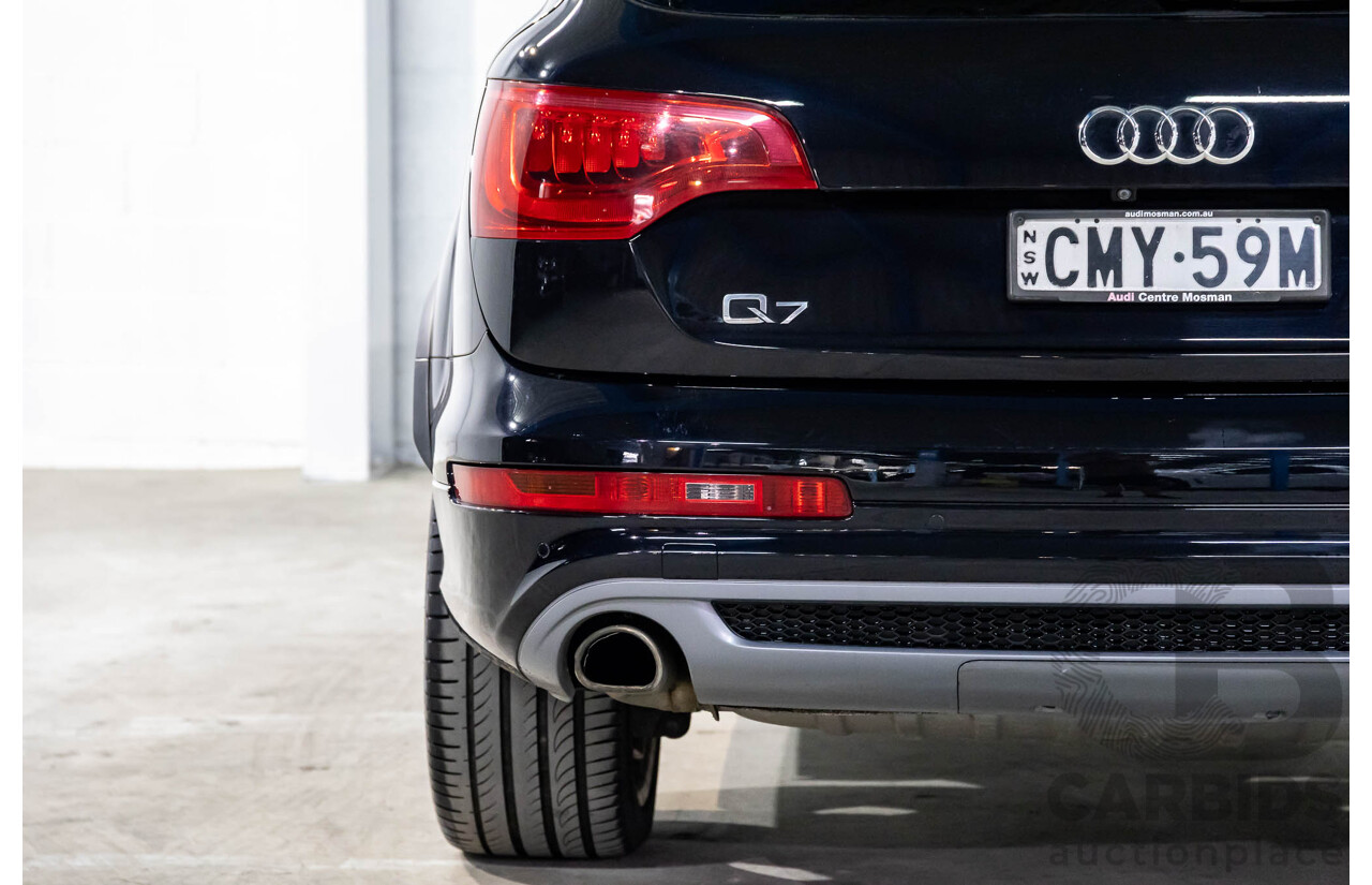 5/2013 Audi Q7 3.0 TDI Quattro (AWD) MY13 4d Wagon Orca Black Metallic Turbo Diesel 3.0L