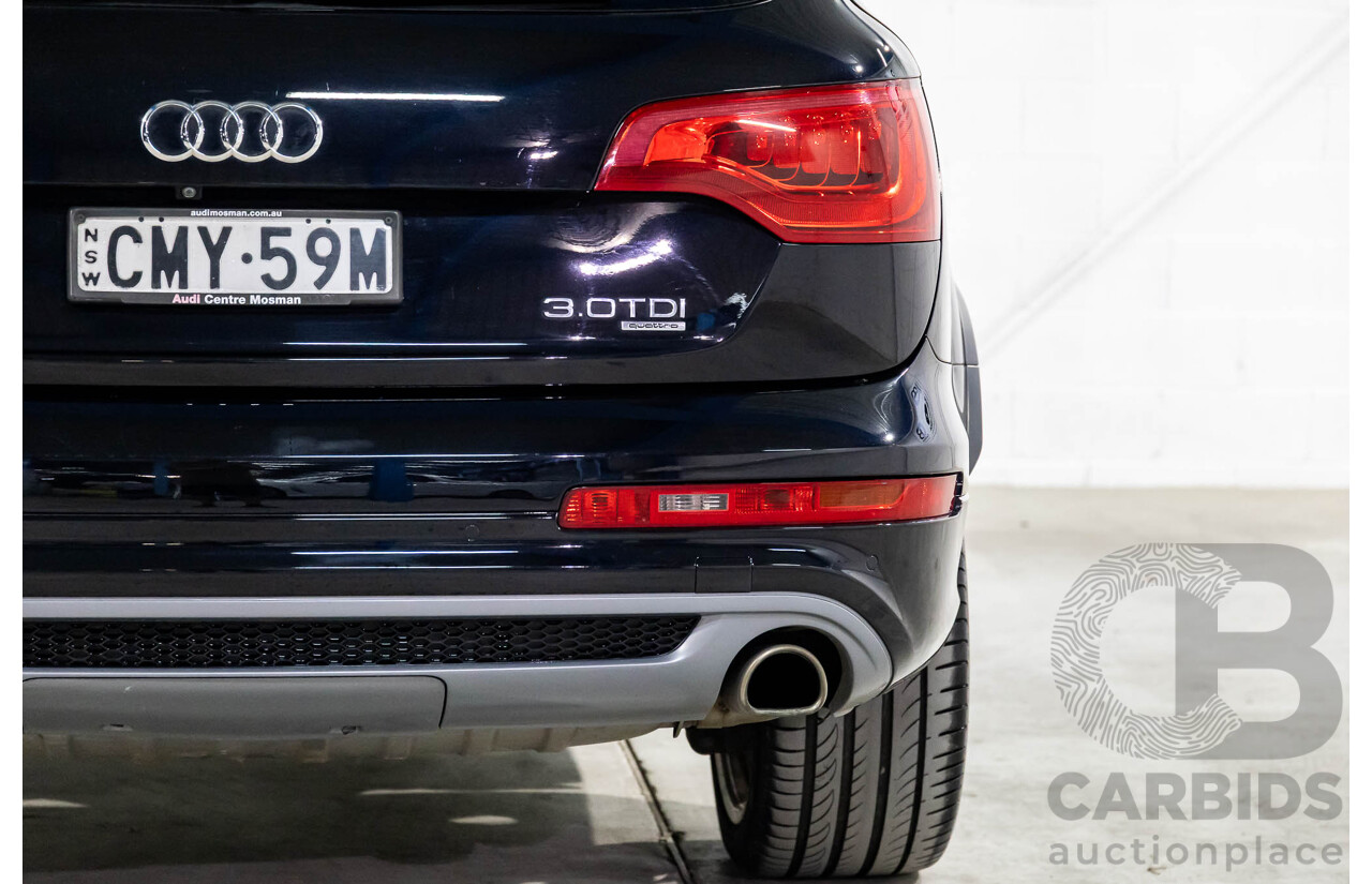 5/2013 Audi Q7 3.0 TDI Quattro (AWD) MY13 4d Wagon Orca Black Metallic Turbo Diesel 3.0L