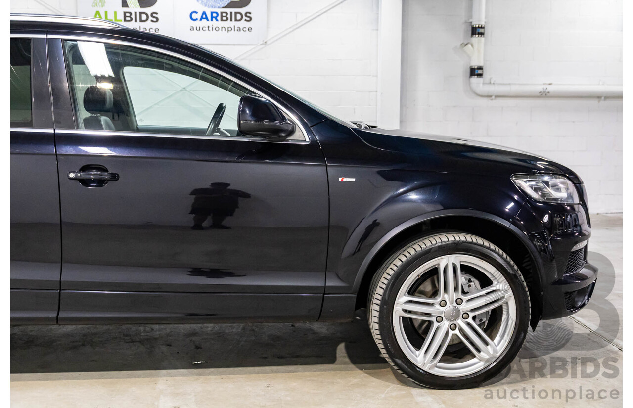 5/2013 Audi Q7 3.0 TDI Quattro (AWD) MY13 4d Wagon Orca Black Metallic Turbo Diesel 3.0L