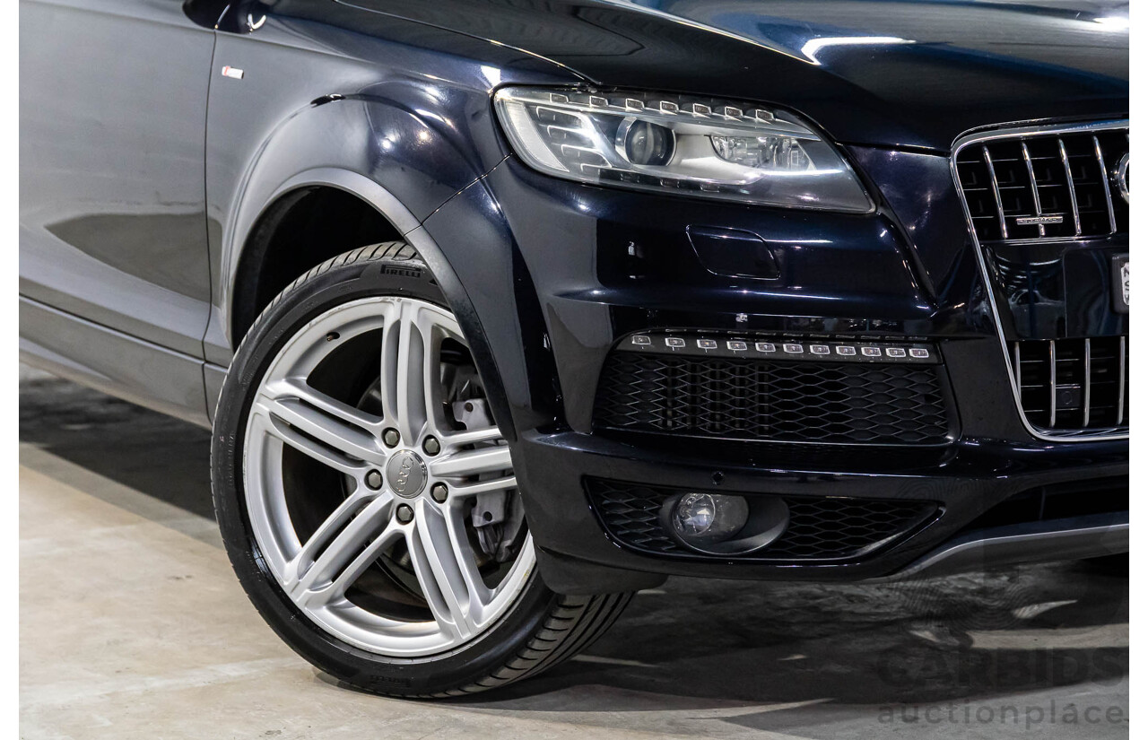 5/2013 Audi Q7 3.0 TDI Quattro (AWD) MY13 4d Wagon Orca Black Metallic Turbo Diesel 3.0L