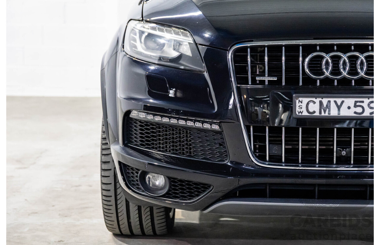 5/2013 Audi Q7 3.0 TDI Quattro (AWD) MY13 4d Wagon Orca Black Metallic Turbo Diesel 3.0L