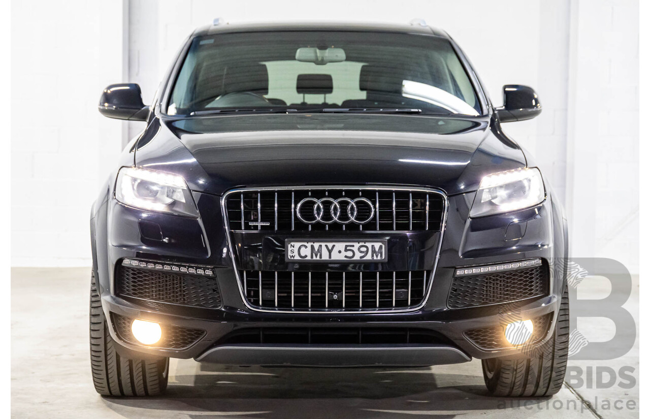 5/2013 Audi Q7 3.0 TDI Quattro (AWD) MY13 4d Wagon Orca Black Metallic Turbo Diesel 3.0L