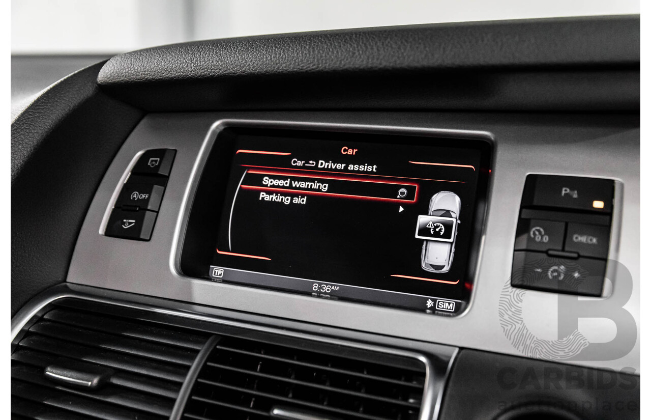 5/2013 Audi Q7 3.0 TDI Quattro (AWD) MY13 4d Wagon Orca Black Metallic Turbo Diesel 3.0L