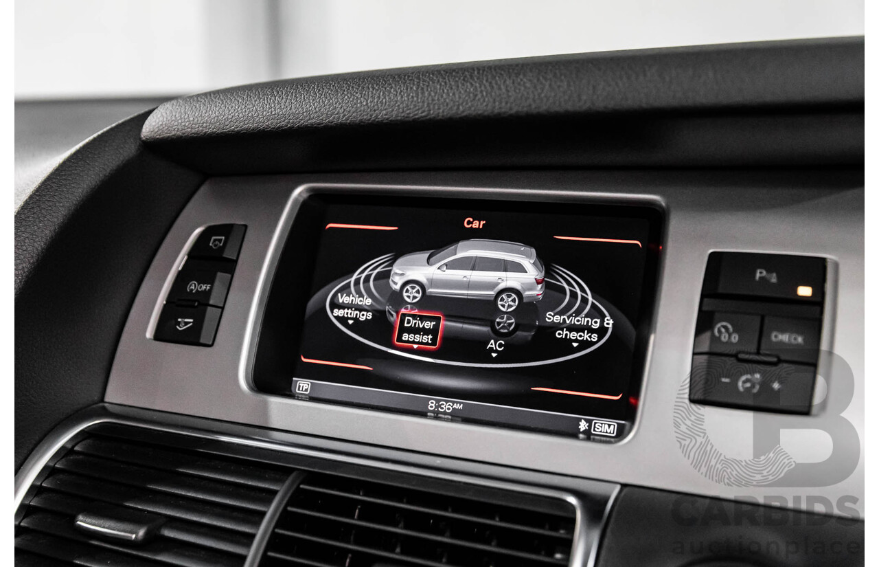5/2013 Audi Q7 3.0 TDI Quattro (AWD) MY13 4d Wagon Orca Black Metallic Turbo Diesel 3.0L