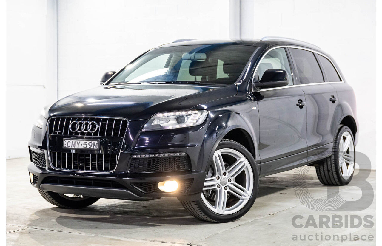 5/2013 Audi Q7 3.0 TDI Quattro (AWD) MY13 4d Wagon Orca Black Metallic Turbo Diesel 3.0L