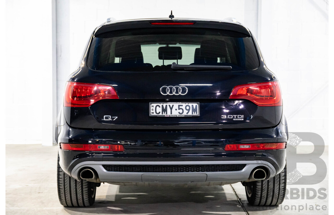 5/2013 Audi Q7 3.0 TDI Quattro (AWD) MY13 4d Wagon Orca Black Metallic Turbo Diesel 3.0L