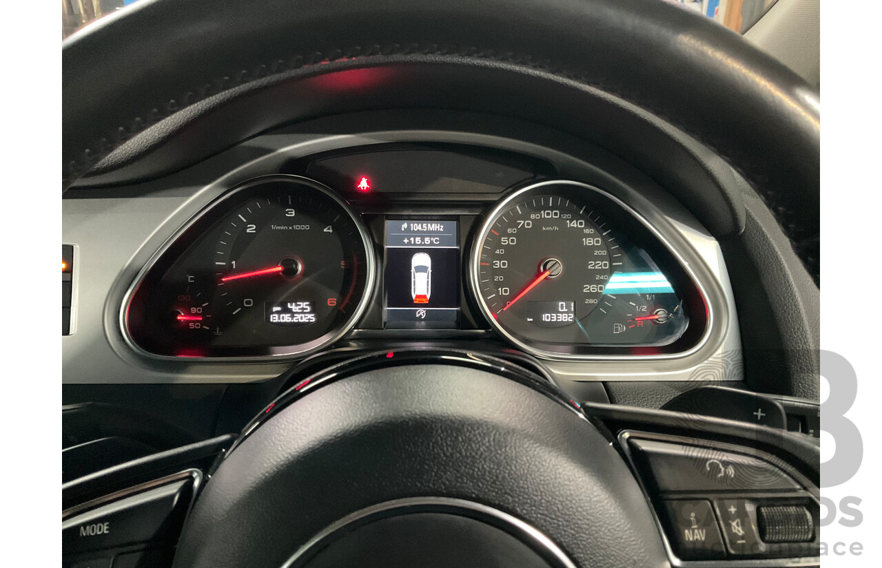 5/2013 Audi Q7 3.0 TDI Quattro (AWD) MY13 4d Wagon Orca Black Metallic Turbo Diesel 3.0L